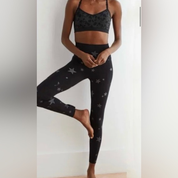 aerie Pants - Black Star Pattern Leggings